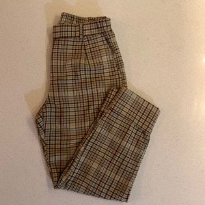 Bershka plaid trouser, size medium
